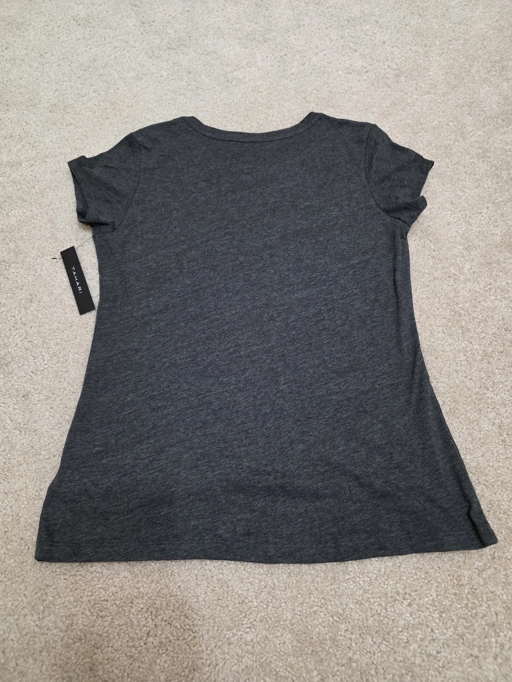 Tahari Dark Gray "Strong" Graphic Tee - Women Size Medium - Picture 6 of 7